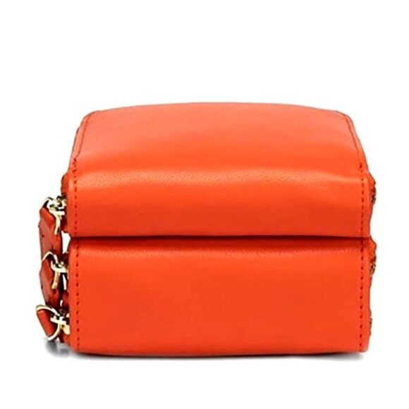 Small Crossbody Purse Cell Phone Bag Orange Purse Handbag Credit Card Slots - Picture 15 of 15